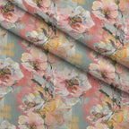 Blush Blooms Pattern 8 Fleece Fabric — fleece fabric folded close-up preview (mv-fleece-v1:lying)