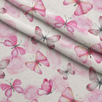 Blush Flutter Pattern 1 Fleece Fabric — fleece fabric folded close-up preview (mv-fleece-v1:lying)
