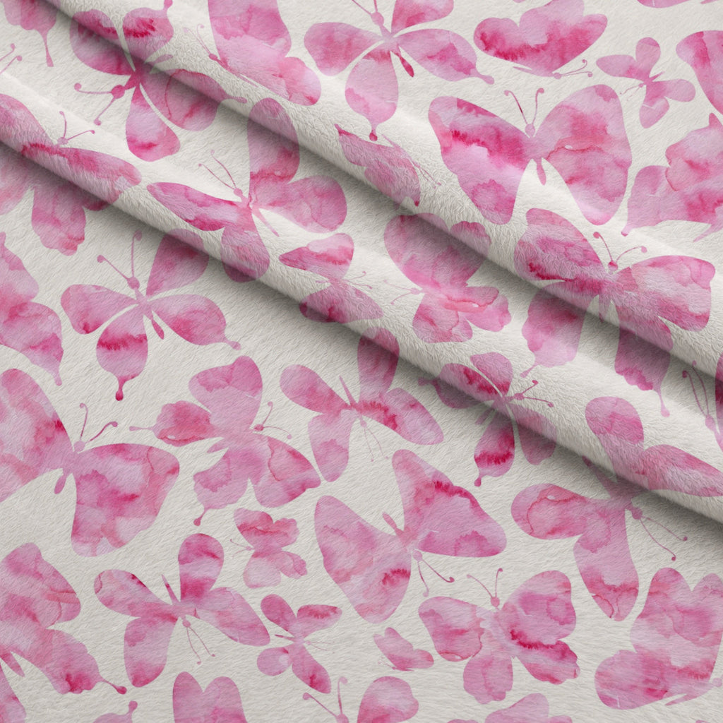Blush Flutter Pattern 11 Fleece Fabric — fleece fabric folded close-up preview (mv-fleece-v1:lying)