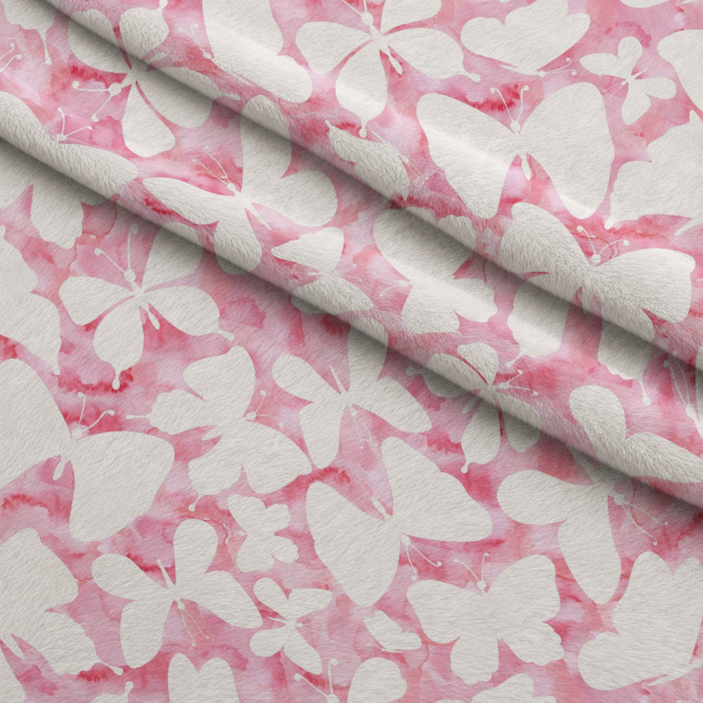 Blush Flutter Pattern 12 Fleece Fabric — fleece fabric folded close-up preview (mv-fleece-v1:lying)