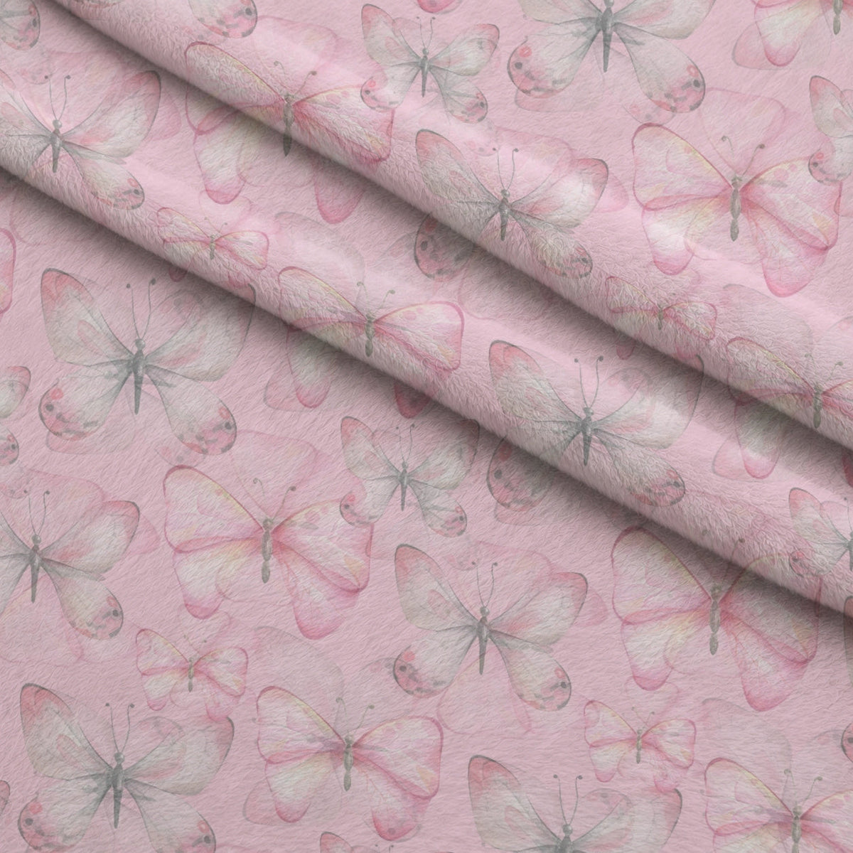 Blush Flutter Pattern 5 Fleece Fabric — fleece fabric folded close-up preview (mv-fleece-v1:lying)