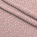 Blush Snowfall Pattern 1 Fleece Fabric — fleece fabric folded close-up preview (mv-fleece-v1:lying)