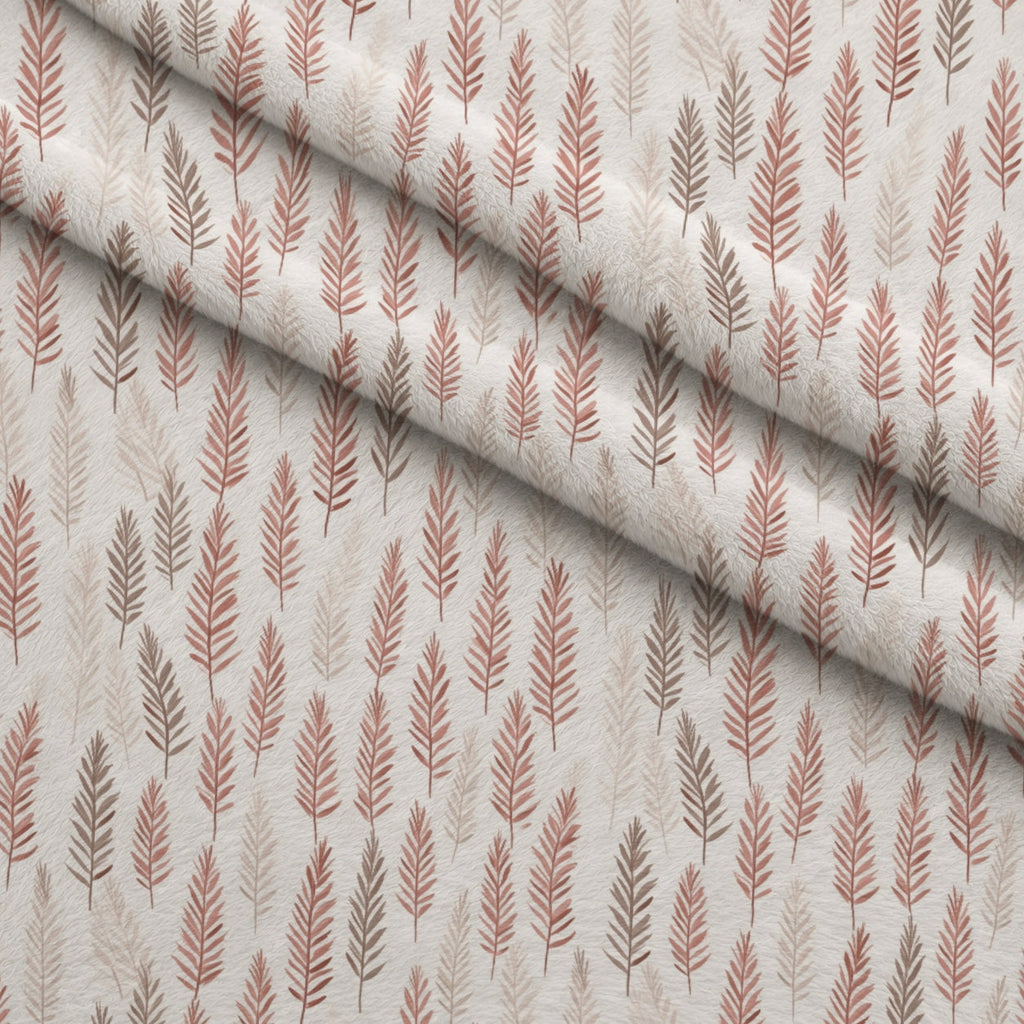 Blush Snowfall Pattern 11 Fleece Fabric — fleece fabric folded close-up preview (mv-fleece-v1:lying)