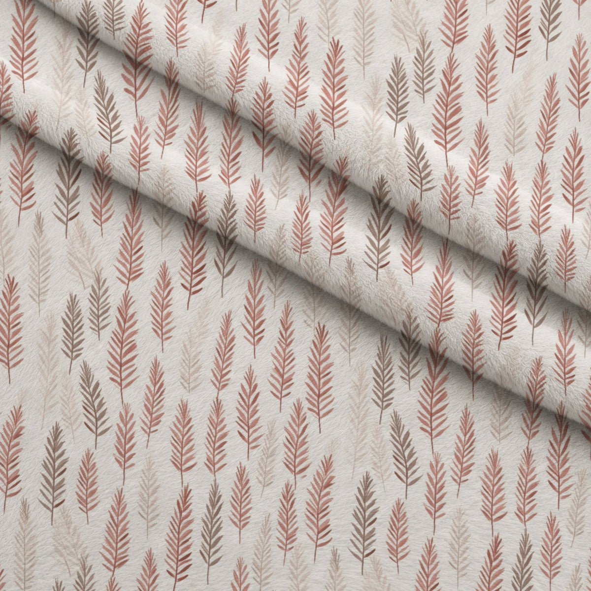 Blush Snowfall Pattern 11 Fleece Fabric — fleece fabric folded close-up preview (mv-fleece-v1:lying)