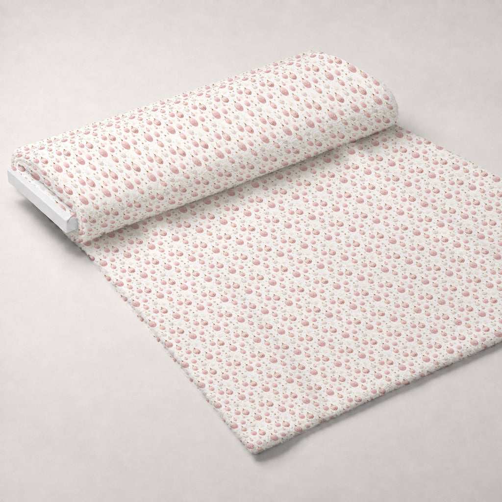 Blush Snowfall Pattern 4 Fleece Fabric — fleece fabric unrolled bolt preview (mv-fleece-v1:bolt)