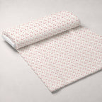 Blush Snowfall Pattern 4 Fleece Fabric — fleece fabric unrolled bolt preview (mv-fleece-v1:bolt)