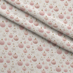 Blush Snowfall Pattern 4 Fleece Fabric — fleece fabric folded close-up preview (mv-fleece-v1:lying)