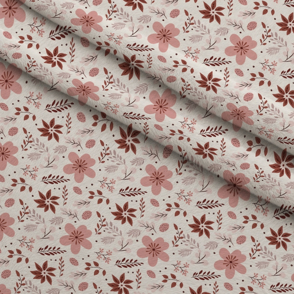 Blush Snowfall Pattern 9 Fleece Fabric — fleece fabric folded close-up preview (mv-fleece-v1:lying)