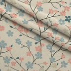 Blushing Meadow Pattern 10 Fleece Fabric — fleece fabric folded close-up preview (mv-fleece-v1:lying)