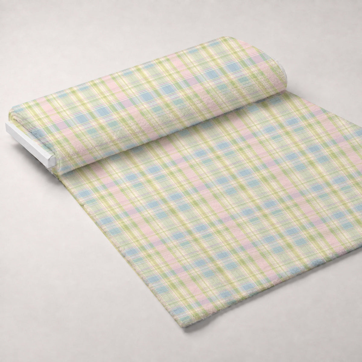 Blushing Meadow Pattern 12 Fleece Fabric — fleece fabric unrolled bolt preview (mv-fleece-v1:bolt)