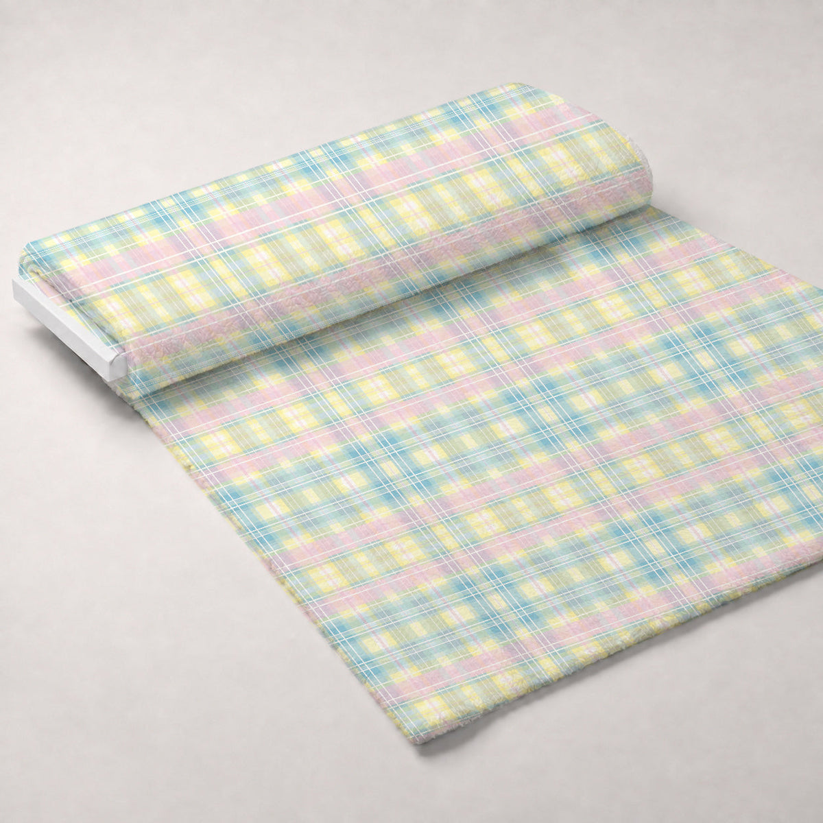 Blushing Meadow Pattern 16 Fleece Fabric — fleece fabric unrolled bolt preview (mv-fleece-v1:bolt)