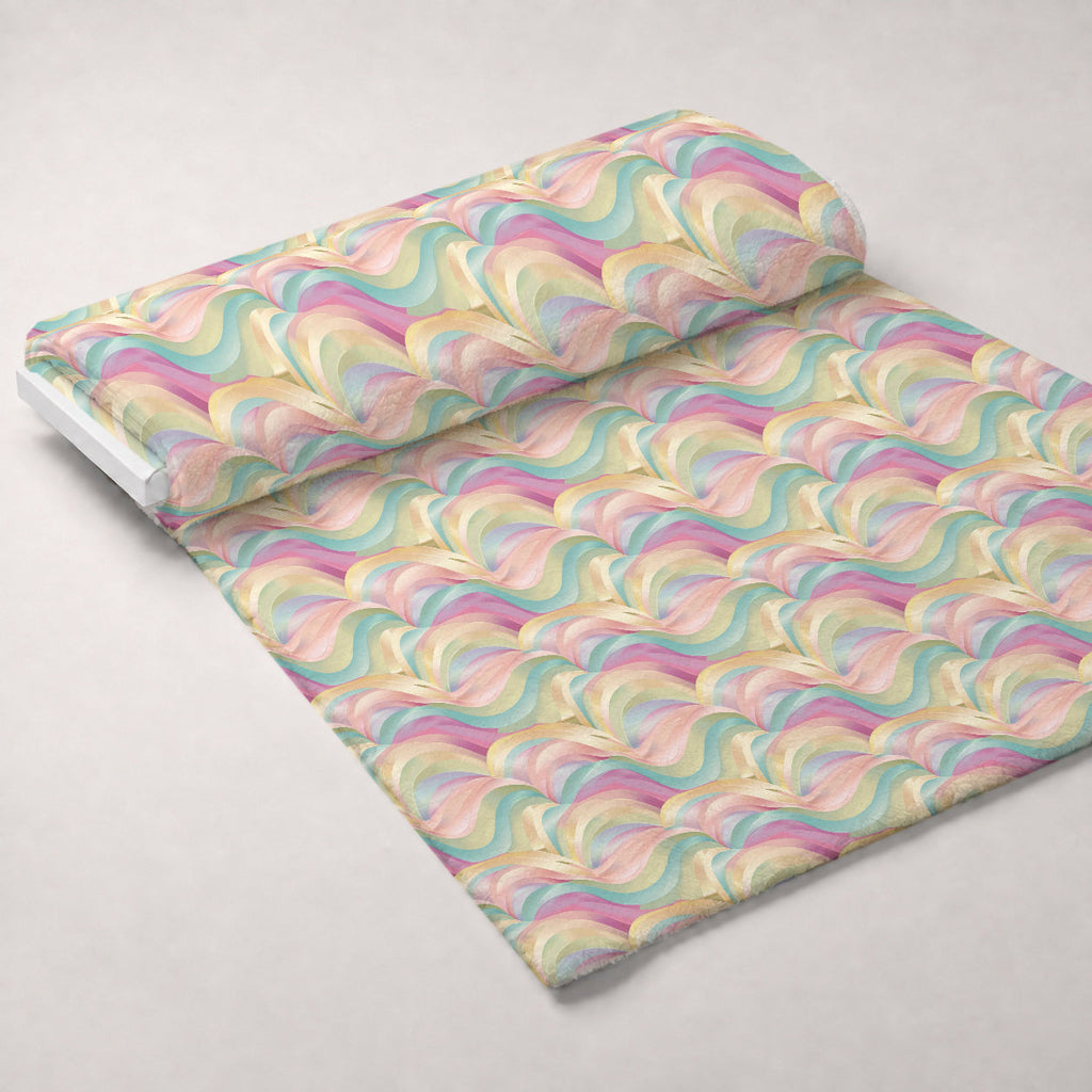 Blushing Meadow Pattern 18 Fleece Fabric — fleece fabric unrolled bolt preview (mv-fleece-v1:bolt)