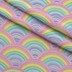 Blushing Meadow Pattern 19 Fleece Fabric — fleece fabric folded close-up preview (mv-fleece-v1:lying)