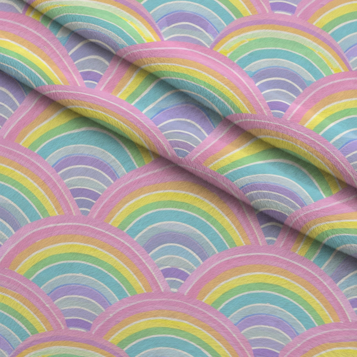 Blushing Meadow Pattern 19 Fleece Fabric — fleece fabric folded close-up preview (mv-fleece-v1:lying)