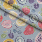 Blushing Meadow Pattern 20 Fleece Fabric — fleece fabric folded close-up preview (mv-fleece-v1:lying)