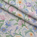 Blushing Meadow Pattern 21 Fleece Fabric — fleece fabric folded close-up preview (mv-fleece-v1:lying)