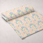 Blushing Meadow Pattern 24 Fleece Fabric — fleece fabric unrolled bolt preview (mv-fleece-v1:bolt)