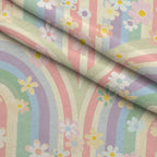 Blushing Meadow Pattern 24 Fleece Fabric — fleece fabric folded close-up preview (mv-fleece-v1:lying)