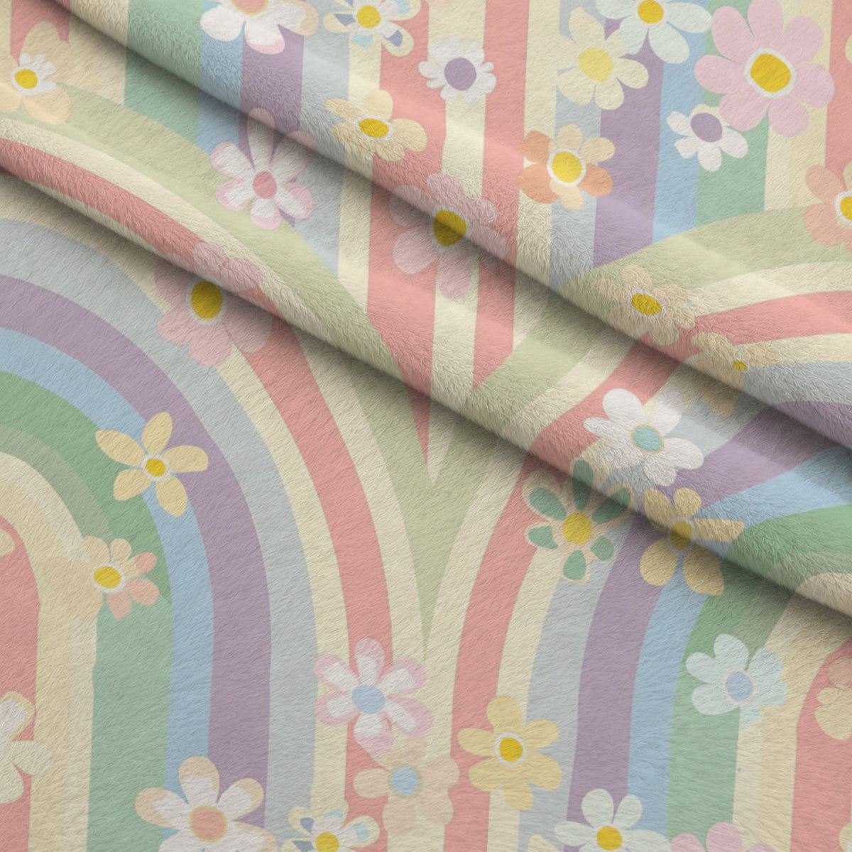 Blushing Meadow Pattern 24 Fleece Fabric — fleece fabric folded close-up preview (mv-fleece-v1:lying)