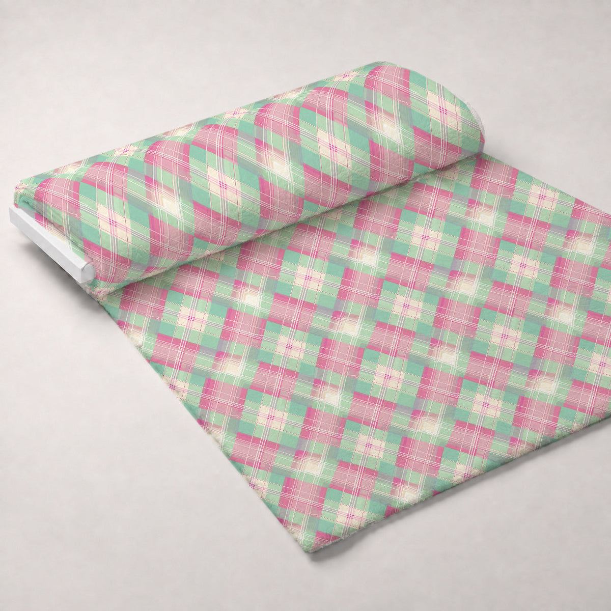 Blushing Meadow Pattern 3 Fleece Fabric — fleece fabric unrolled bolt preview (mv-fleece-v1:bolt)