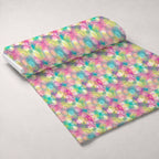 Blushing Meadow Pattern 4 Fleece Fabric — fleece fabric unrolled bolt preview (mv-fleece-v1:bolt)