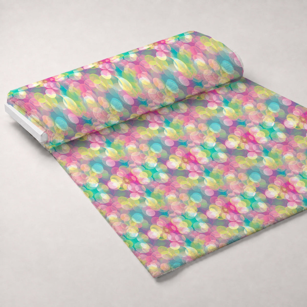 Blushing Meadow Pattern 4 Fleece Fabric — fleece fabric unrolled bolt preview (mv-fleece-v1:bolt)
