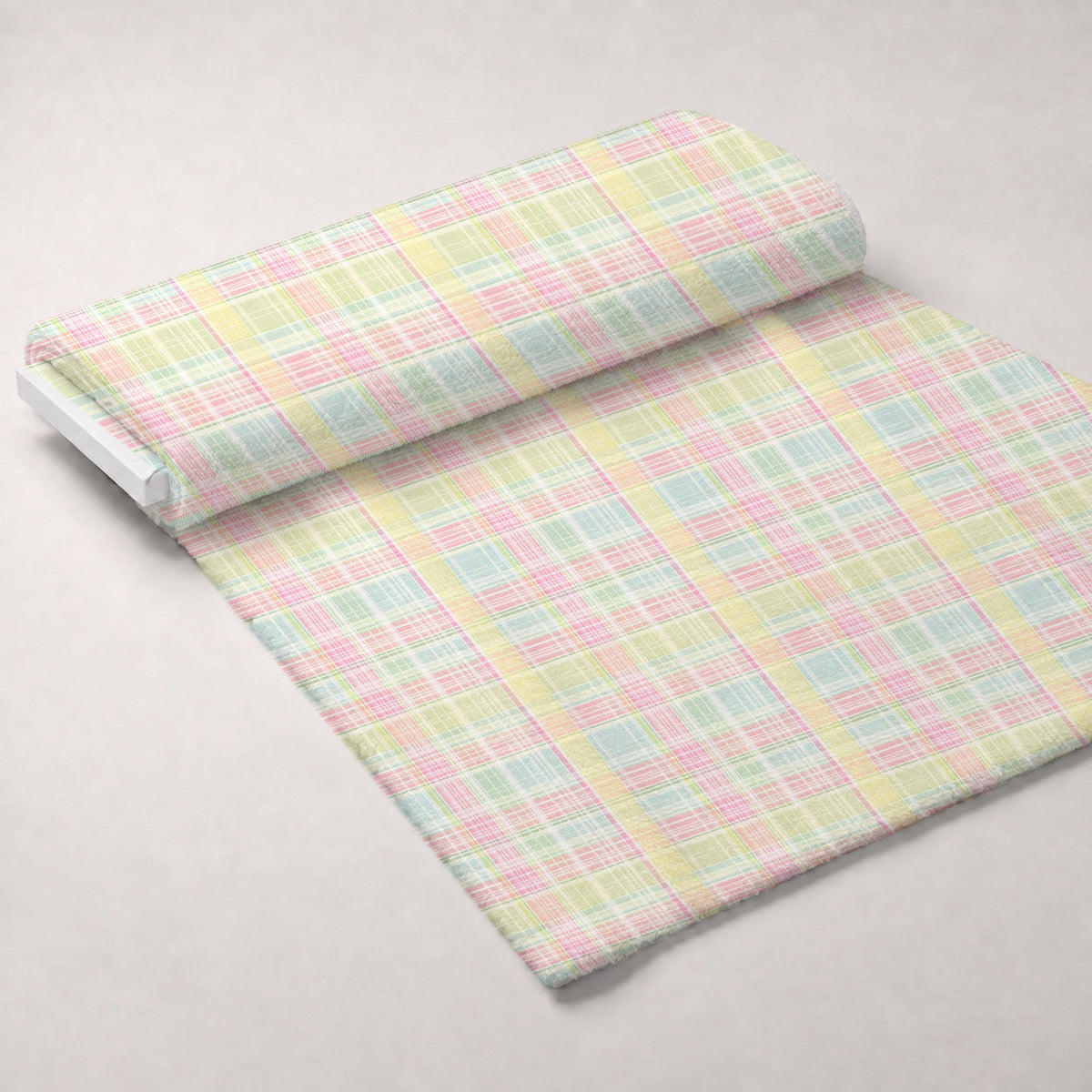 Blushing Meadow Pattern 6 Fleece Fabric — fleece fabric unrolled bolt preview (mv-fleece-v1:bolt)