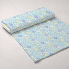 Blushing Meadow Pattern 8 Fleece Fabric — fleece fabric unrolled bolt preview (mv-fleece-v1:bolt)