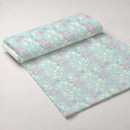Blushing Meadow Pattern 9 Fleece Fabric — fleece fabric unrolled bolt preview (mv-fleece-v1:bolt)