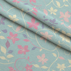 Blushing Meadow Pattern 9 Fleece Fabric — fleece fabric folded close-up preview (mv-fleece-v1:lying)
