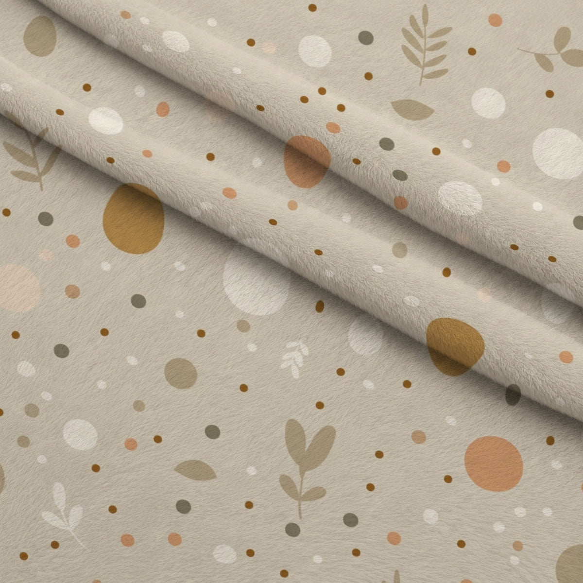 Boho Baby Dreams Pattern 12 Fleece Fabric — fleece fabric folded close-up preview (mv-fleece-v1:lying)