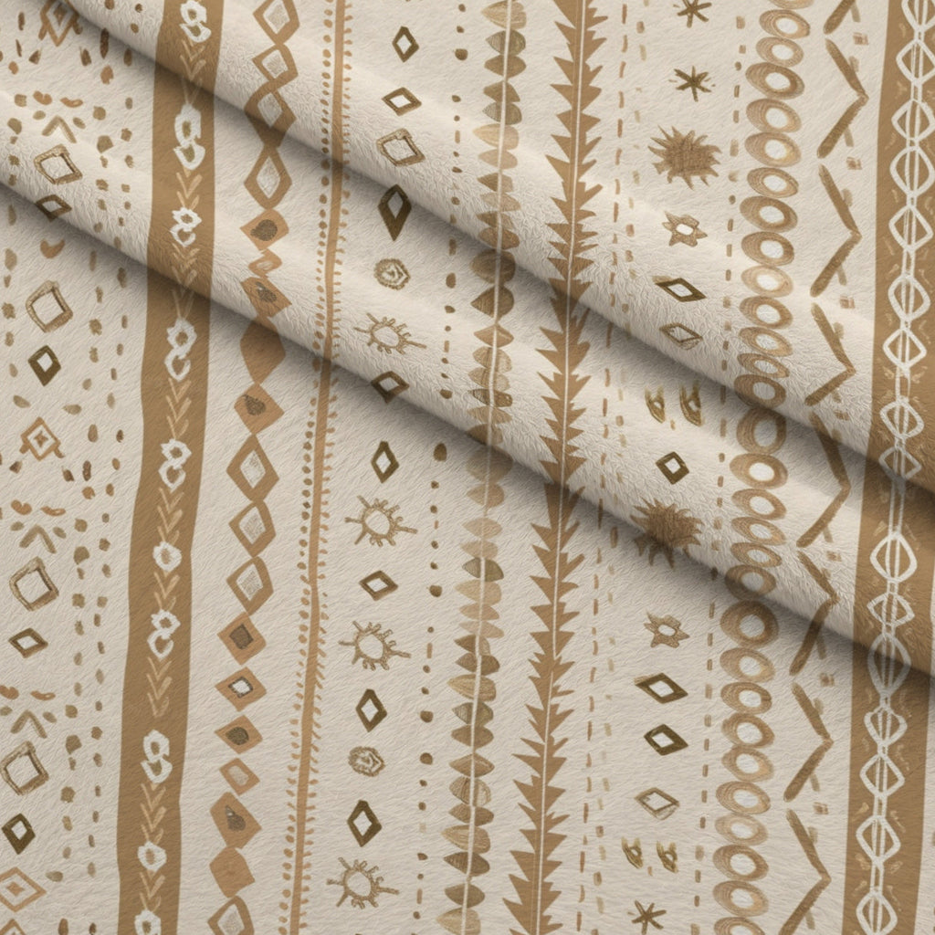 Boho Baby Dreams Pattern 13 Fleece Fabric — fleece fabric folded close-up preview (mv-fleece-v1:lying)