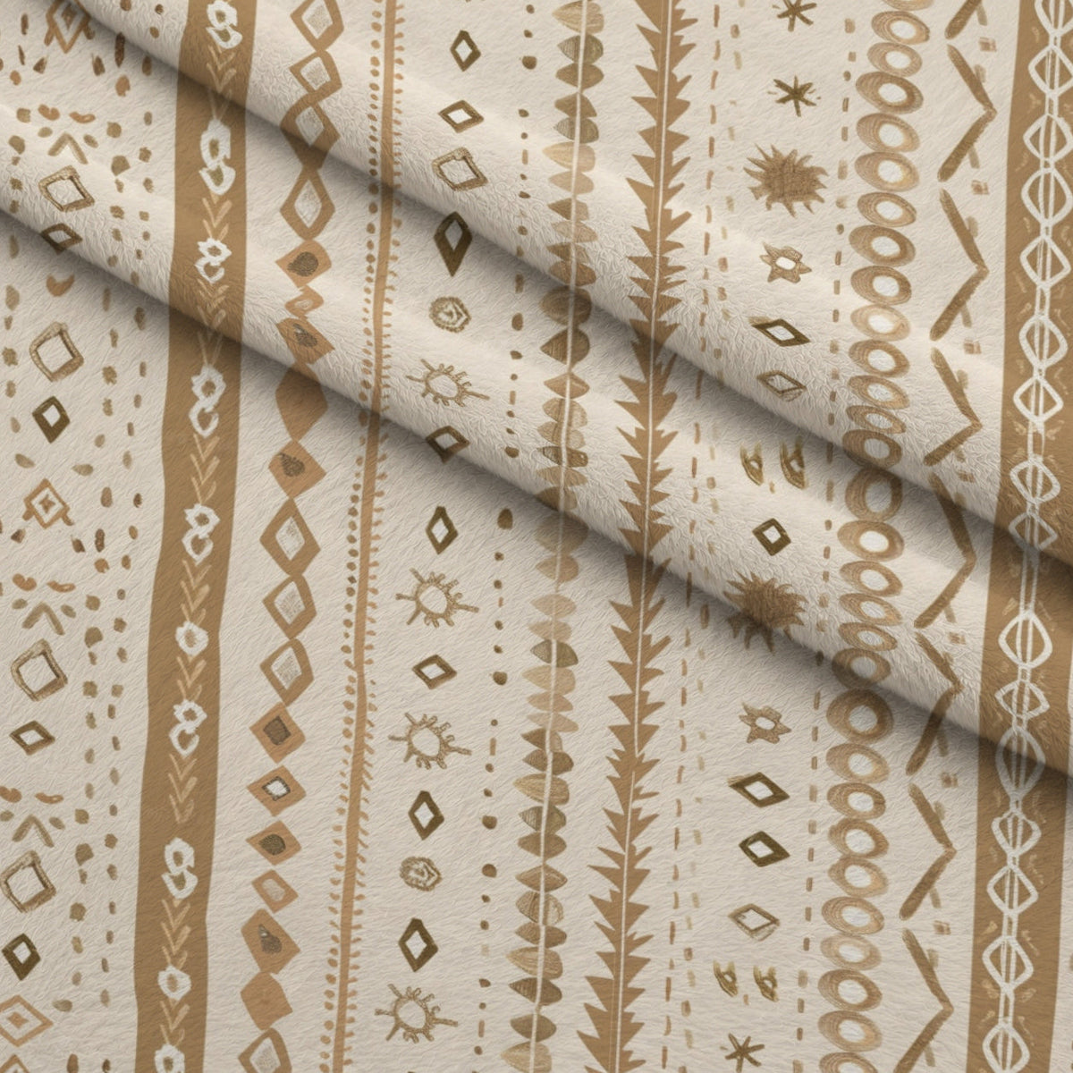 Boho Baby Dreams Pattern 13 Fleece Fabric — fleece fabric folded close-up preview (mv-fleece-v1:lying)