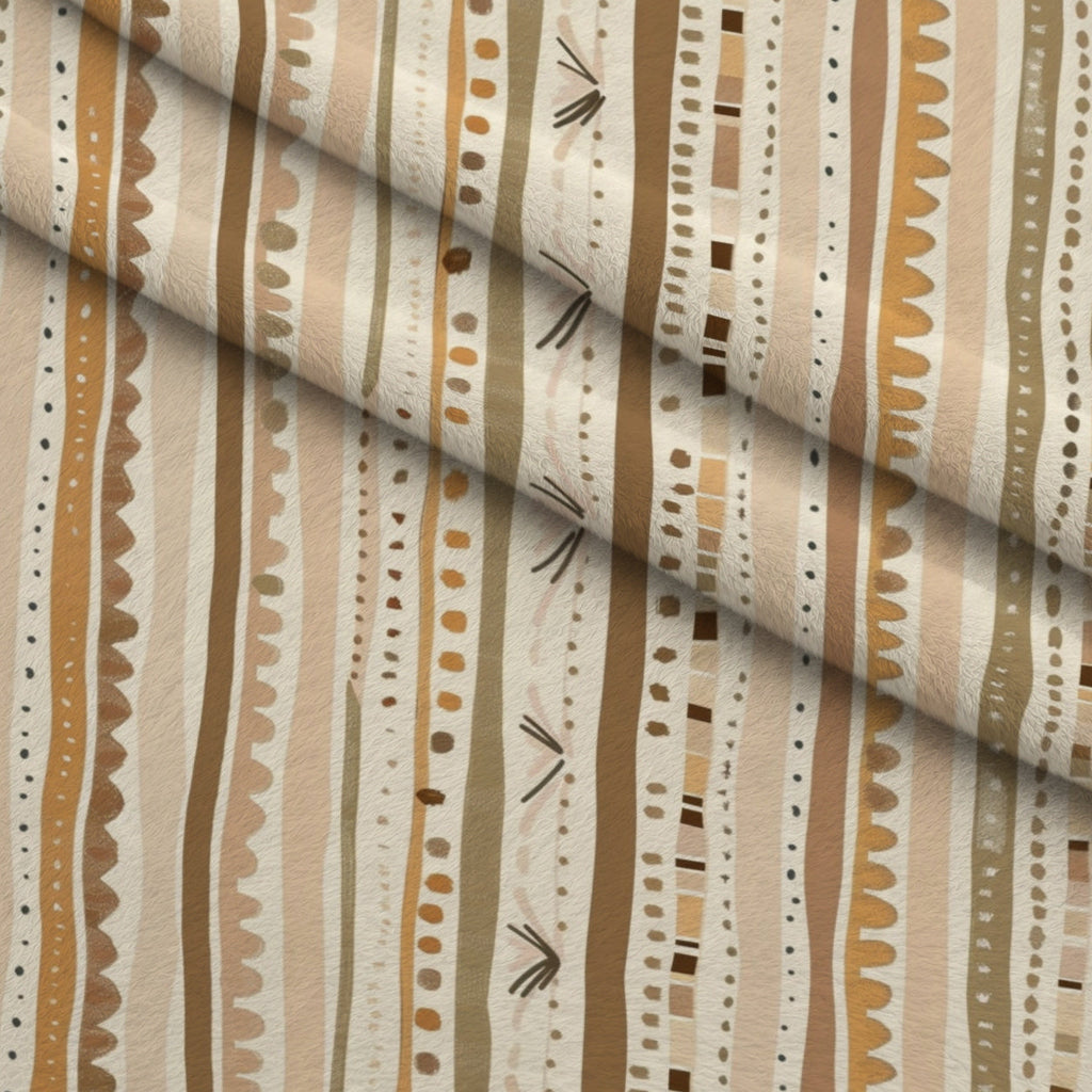 Boho Baby Dreams Pattern 14 Fleece Fabric — fleece fabric folded close-up preview (mv-fleece-v1:lying)
