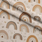 Boho Baby Dreams Pattern 16 Fleece Fabric — fleece fabric folded close-up preview (mv-fleece-v1:lying)