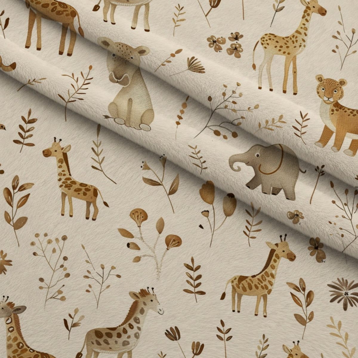 Boho Baby Dreams Pattern 19 Fleece Fabric — fleece fabric folded close-up preview (mv-fleece-v1:lying)