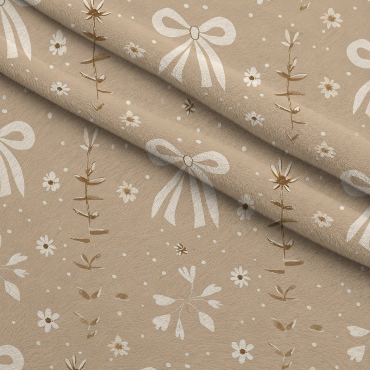 Boho Baby Dreams Pattern 20 Fleece Fabric — fleece fabric folded close-up preview (mv-fleece-v1:lying)