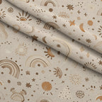 Boho Baby Dreams Pattern 21 Fleece Fabric — fleece fabric folded close-up preview (mv-fleece-v1:lying)