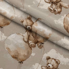 Boho Baby Dreams Pattern 3 Fleece Fabric — fleece fabric folded close-up preview (mv-fleece-v1:lying)
