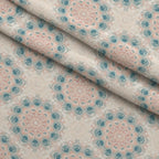 Boho Medallions Pattern 10 Fleece Fabric — fleece fabric folded close-up preview (mv-fleece-v1:lying)