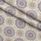 Boho Medallions Pattern 2 Fleece Fabric — fleece fabric folded close-up preview (mv-fleece-v1:lying)
