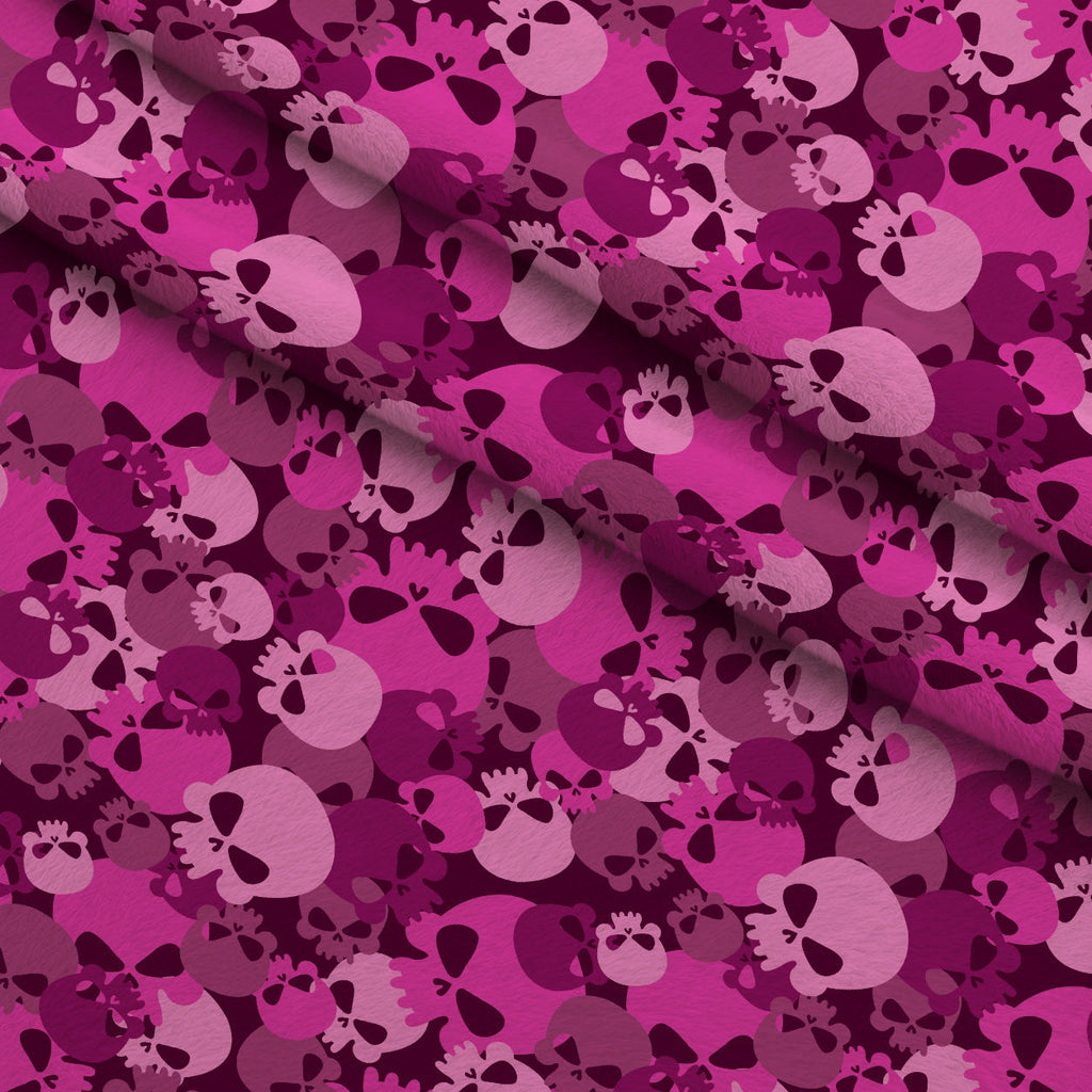 Bone Brigade Pattern 10 Fleece Fabric — fleece fabric folded close-up preview (mv-fleece-v1:lying)