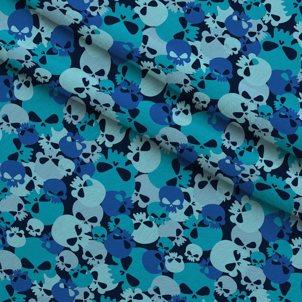 Bone Brigade Pattern 12 Fleece Fabric — fleece fabric folded close-up preview (mv-fleece-v1:lying)