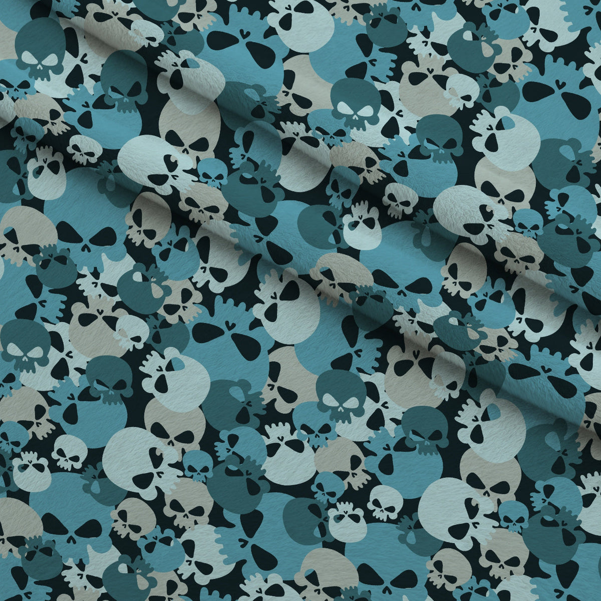 Bone Brigade Pattern 13 Fleece Fabric — fleece fabric folded close-up preview (mv-fleece-v1:lying)