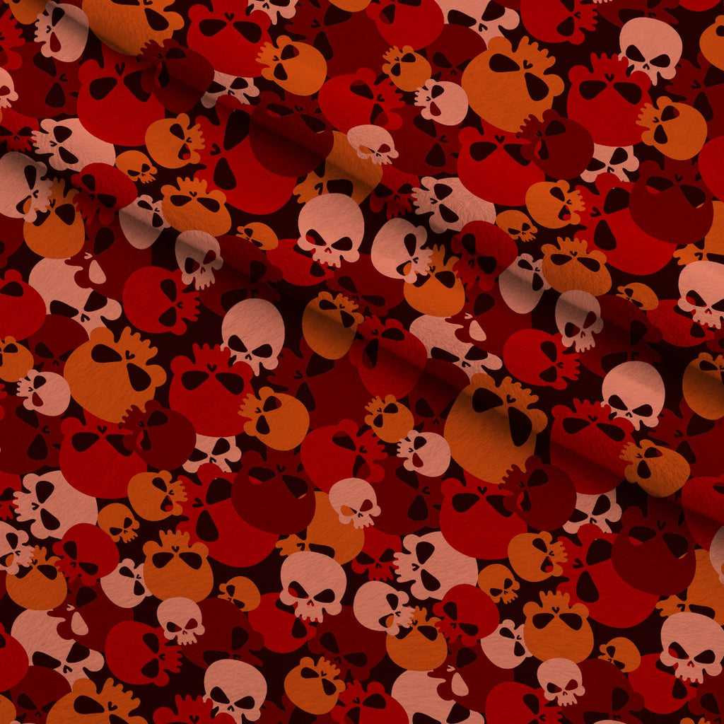 Bone Brigade Pattern 3 Fleece Fabric — fleece fabric folded close-up preview (mv-fleece-v1:lying)