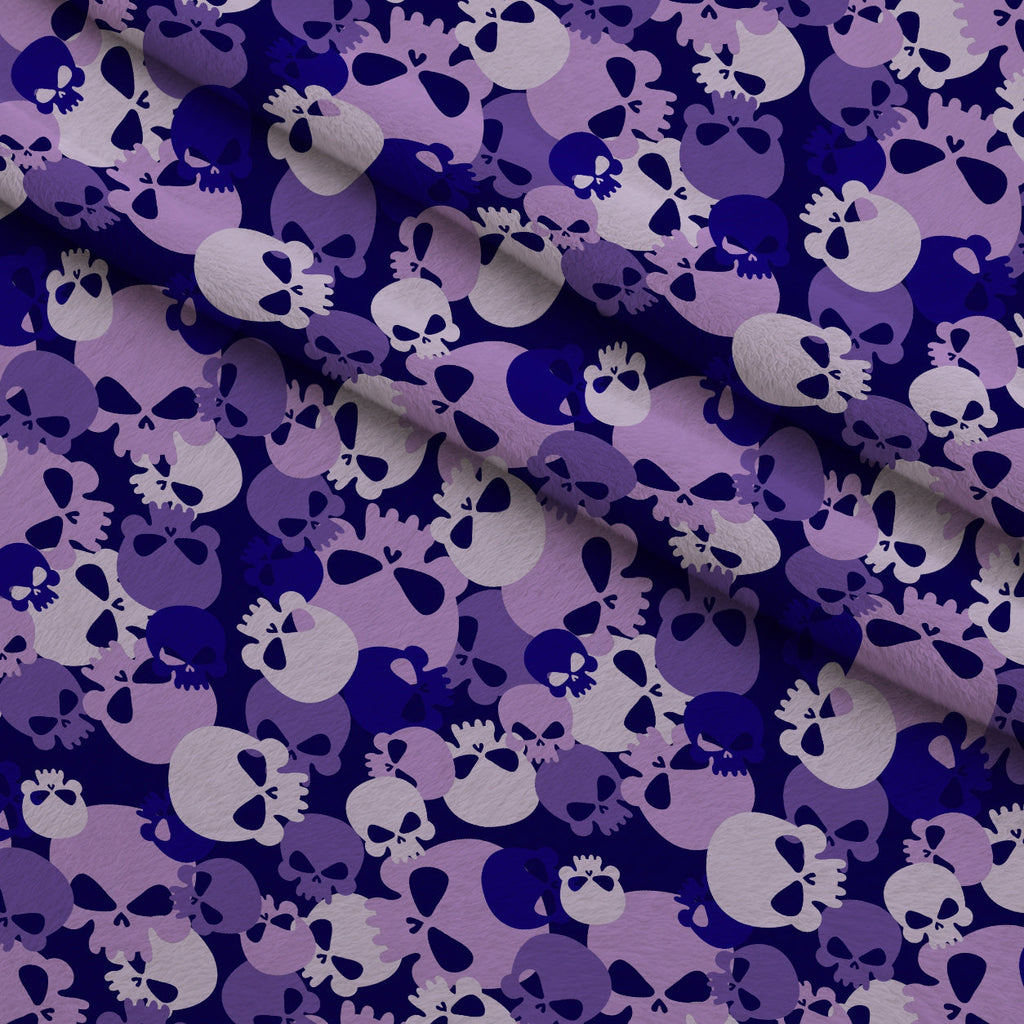 Bone Brigade Pattern 8 Fleece Fabric — fleece fabric folded close-up preview (mv-fleece-v1:lying)