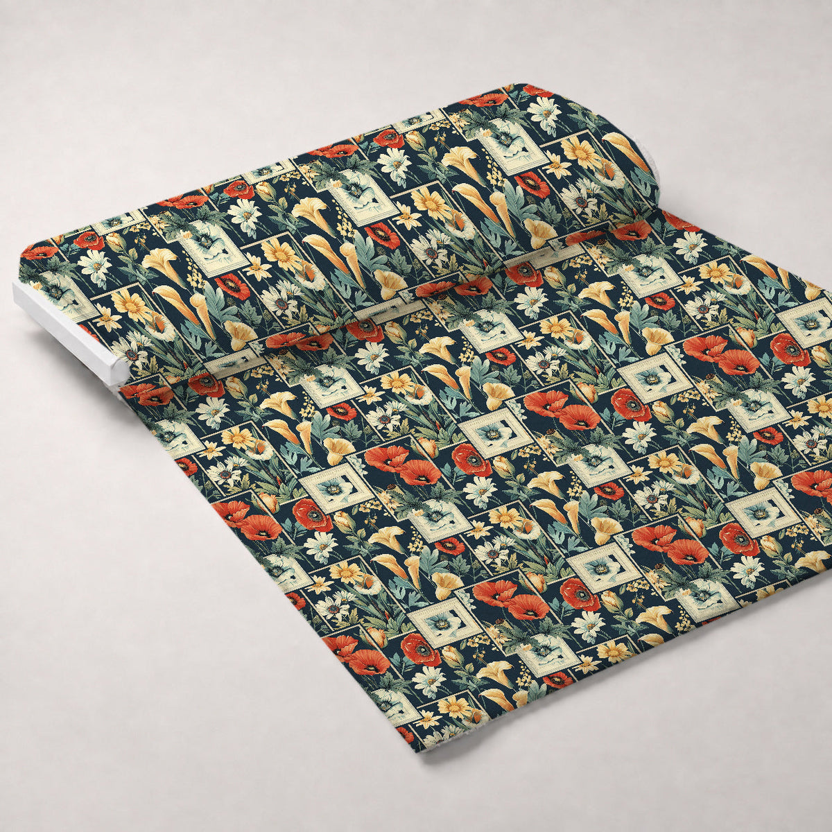 Botanical Tarot Pattern 12 Fleece Fabric — fleece fabric unrolled bolt preview (mv-fleece-v1:bolt)