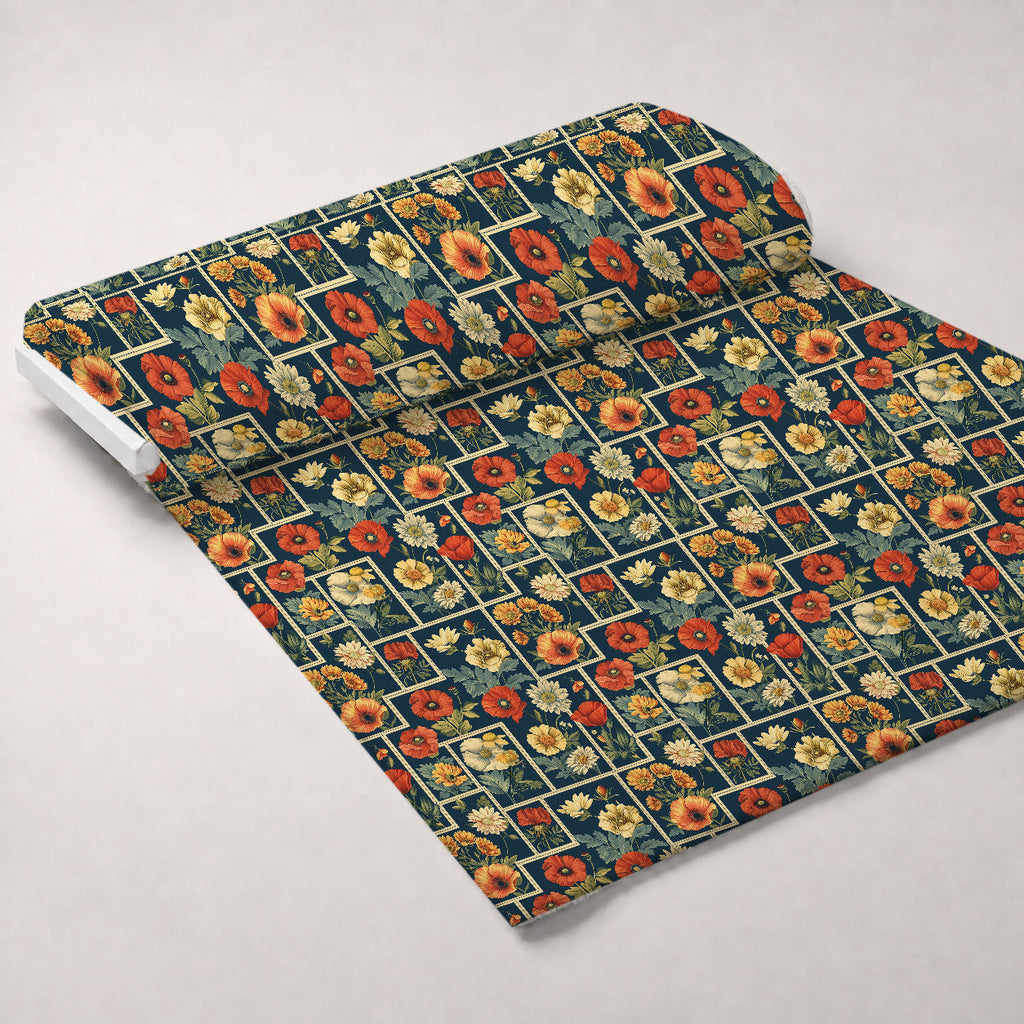 Botanical Tarot Pattern 14 Fleece Fabric — fleece fabric unrolled bolt preview (mv-fleece-v1:bolt)