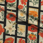 Botanical Tarot Pattern 8 Fleece Fabric — fleece fabric folded close-up preview (mv-fleece-v1:lying)