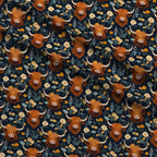 Bovine Blooms Pattern 2 Fleece Fabric — fleece fabric folded close-up preview (mv-fleece-v1:lying)